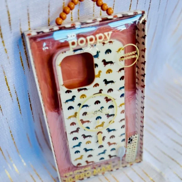 XO Poppy Dachshund iPhone 16 Pro Max Case | MagSafe Compatible | NWT - Picture 4 of 4